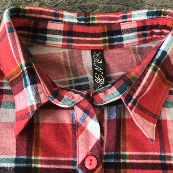 R n B plaid button up - Picture 7 of 9